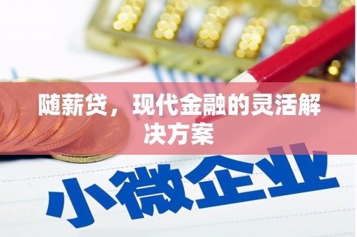 红塔随薪贷，现代金融的灵活解决方案