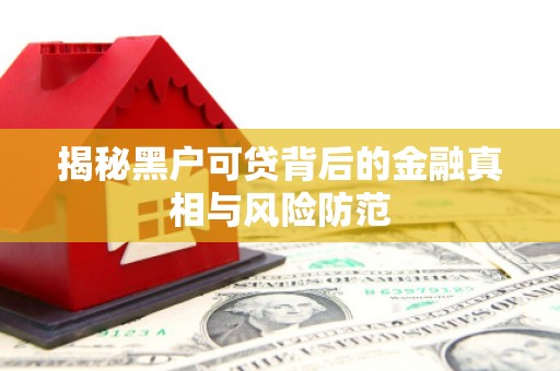 红塔揭秘黑户可贷背后的金融真相与风险防范