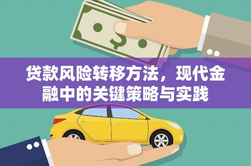 红塔贷款风险转移方法，现代金融中的关键策略与实践
