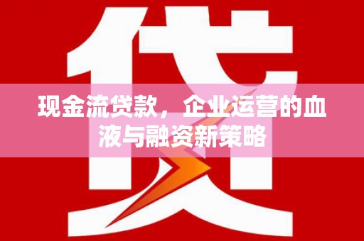 红塔现金流贷款，企业运营的血液与融资新策略