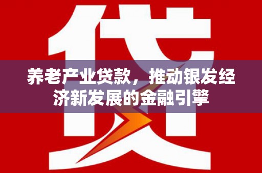 红塔养老产业贷款，推动银发经济新发展的金融引擎