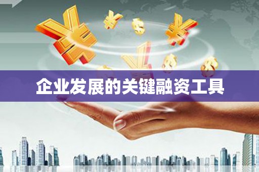 红塔企业发展的关键融资工具
