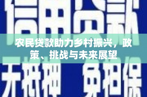 红塔农民贷款助力乡村振兴，政策、挑战与未来展望