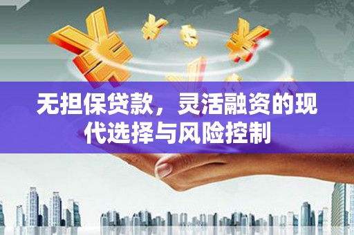 红塔无担保贷款，灵活融资的现代选择与风险控制