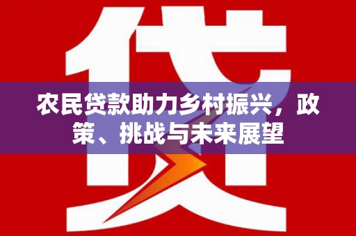 红塔农民贷款助力乡村振兴，政策、挑战与未来展望