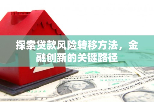 红塔探索贷款风险转移方法，金融创新的关键路径