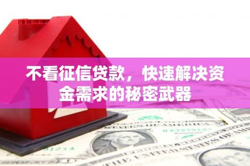 红塔不看征信贷款，快速解决资金需求的秘密武器