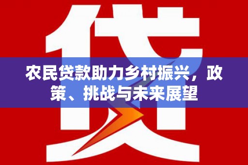 红塔农民贷款助力乡村振兴，政策、挑战与未来展望
