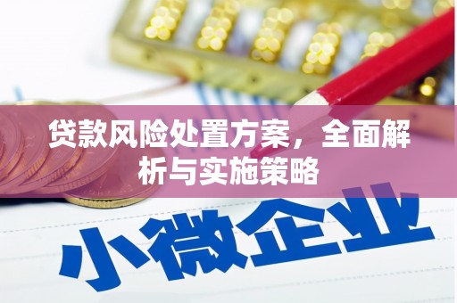 红塔贷款风险处置方案，全面解析与实施策略